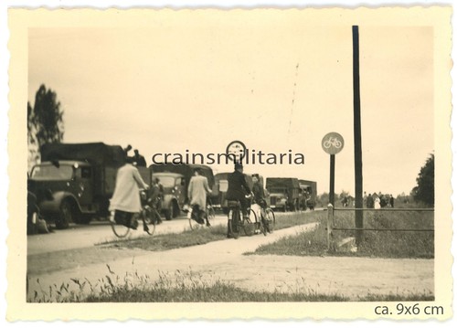 Orig foto lkw kolonne mit - lkw,