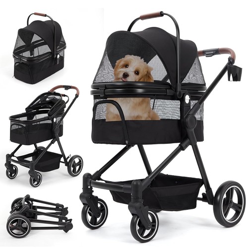Passeggino per cani pieghevole - passeggino,