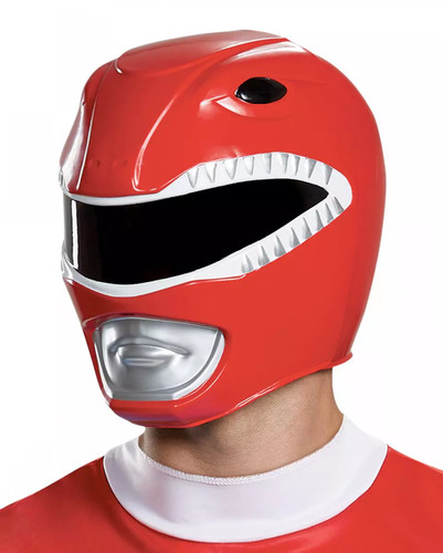 Casco power ranger - ranger, rosso