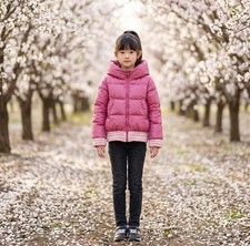 PIUMINO MONCLER BAMBINO ROSA