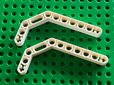 2 x LEGO White Technic Liftarm