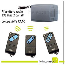 Ricevitore radio ricevente 433 Mhz 2 canali compatibile FAAC TM 433 tm1 tm2 tm3