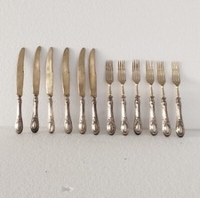 Antico servizio di posate Solingen argento 800 da dessert anni 50