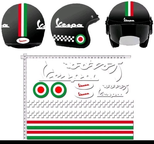 Adesivi vespa caschi altro - adesivi,