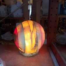 LAMPADA A SFERA IN PIETRA DI
