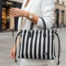 Borsa donna a strisce Enrico