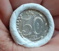 Rotolino 50 Lire 1999 N.50 Monete Fdc
