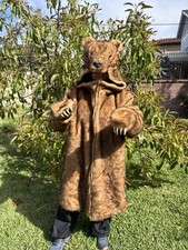 Vintage Bear Costume Faux Fur