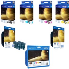 Cartucce ORIGINALI Brother - LC1100BK - LC1100C - LC1100M - LC1100Y per DCP/ MFC