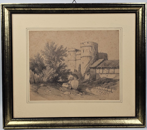 Disegno antico carboncino - disegno,