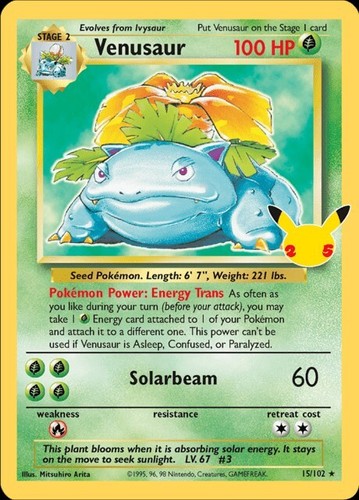 Venusaur cel 102 - venusaur,