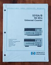 HP 5315A/B Universal Counter - Operating and Service Manual