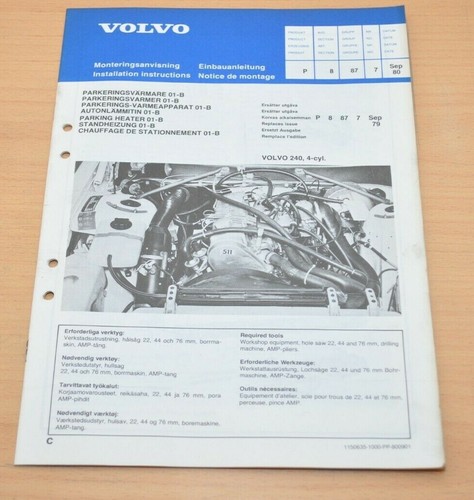Volvo 240 cyl standheizung - volvo,