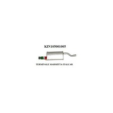 MARMITTA TERMINALE POSTERIORE ITALCAR T2-T3 - TASSO KING KIN105001005