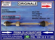 SEMIASSE GIUNTO CROCIERA ANTERIORE DESTRO FIAT PANDA 169 1.1 1.2 BENZINA ok GPL