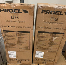 1 COPPIA DIFFUSORE ATTIVO 8"/LTX8AW (colore, bianco) /320W/121db. Bi Stok Proel.