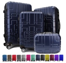 Valigia Fino Set 4Trolley Rigido grande, medio, picco beauty 8 ruote in ABS 611