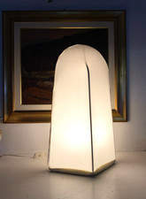 LAMPADA da TAVOLO "Kazuki" Takahama SIRRAH MINIMAL DESIGN METALLO TESSUTO BIANCO