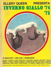 SPLENDIDO E RARO LIBRO GIALLI "INVERNO GIALLO '74" ELLERY QUEEN 1974 MONDADORI