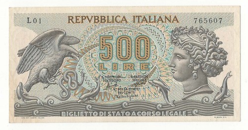 500 lire aretusa - , decr