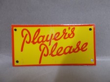 Vintage Metal Advertising Sign PLAYERS PLEASE New Old Shop Stock C.1947 Milbro