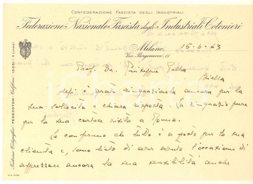 1943 rsi milano - rsi, federazione