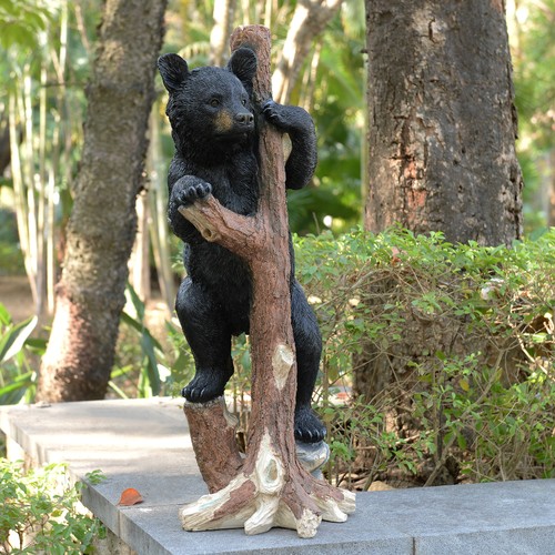Statua cucciolo orso nero