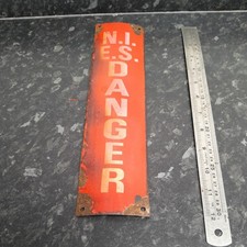 VINTAGE ENAMEL RED N. I. E. S