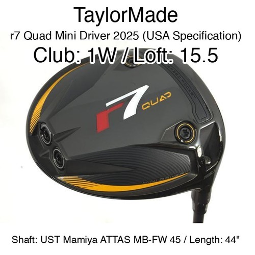 Taylormade quad mini driver - r7,