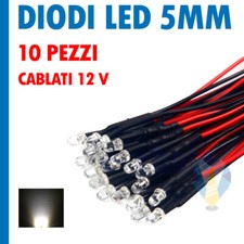 10 PEZZI DIODI LED BIANCO