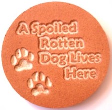 Dog plaque mold  plaster