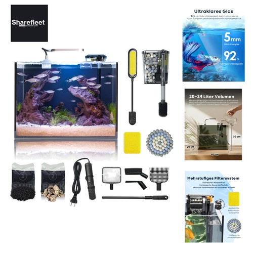 Acquario litri set - 24, completo