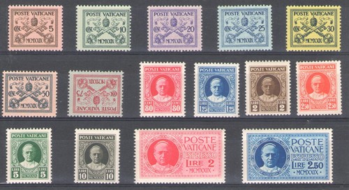 1929 vatican new stamps - 1929, vatican,