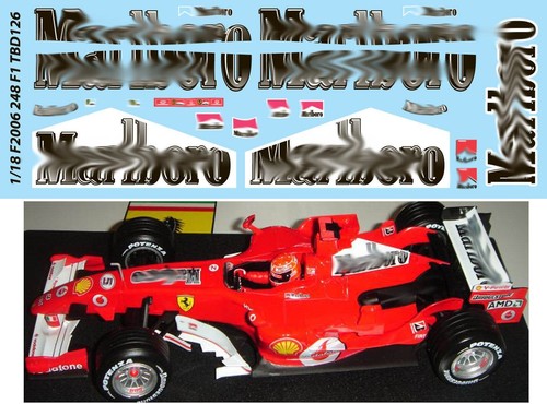 Decals per ferrari f - 1/18, per 