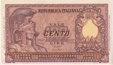 Italy 100 Lire Banknote 1951