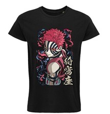 T-shirt DEMON SLAYER AKAZA Kimetsu no yaiba infinite castle anime cartoni giochi