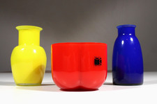 Trio vasi in vetro di Murano