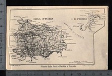 [21449] NAPOLI  - PIANTA DELLE ISOLE D'ISCHIA E PROCIDA