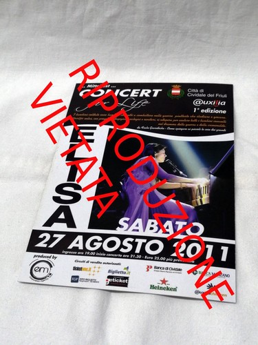Elisa promo flyer concerto - promo,