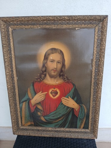 Antica stampa quadro sacro - antica,