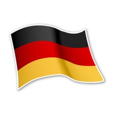 Adesivo auto bandiera Germania