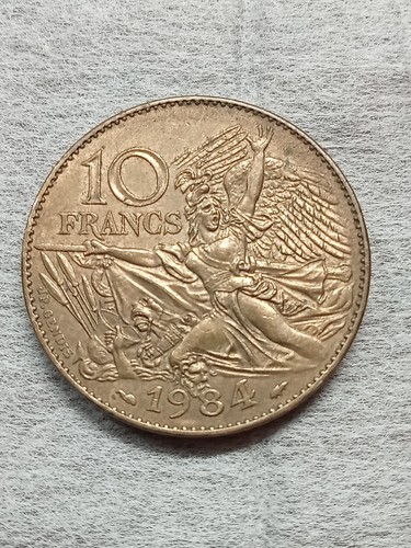 Moneta franchi 1984 f - moneta, 10
