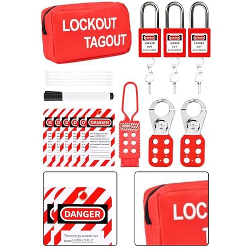 Safety lock set lockout tagout - safety,