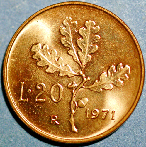 Italy lire 1971 - lire, km# 97