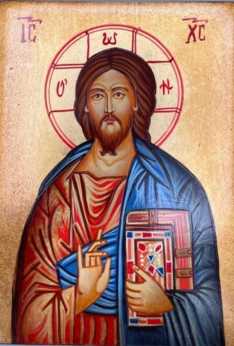 Icona gesù pantocrator con - gesù,