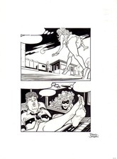 FRANCO SAUDELLI  - Tavola originale La Bionda n. Zero p. 28