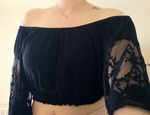 Crop top corto - , nero