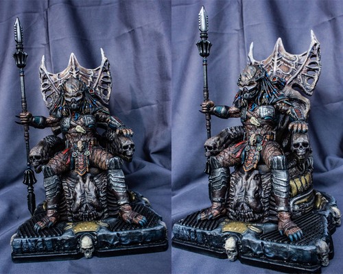 Statua predatore trono - statua,