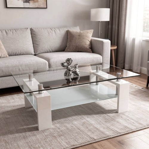 Tavolino laminato bianco - tavolino,