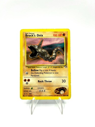 Carta pokemon brock onix - carta,